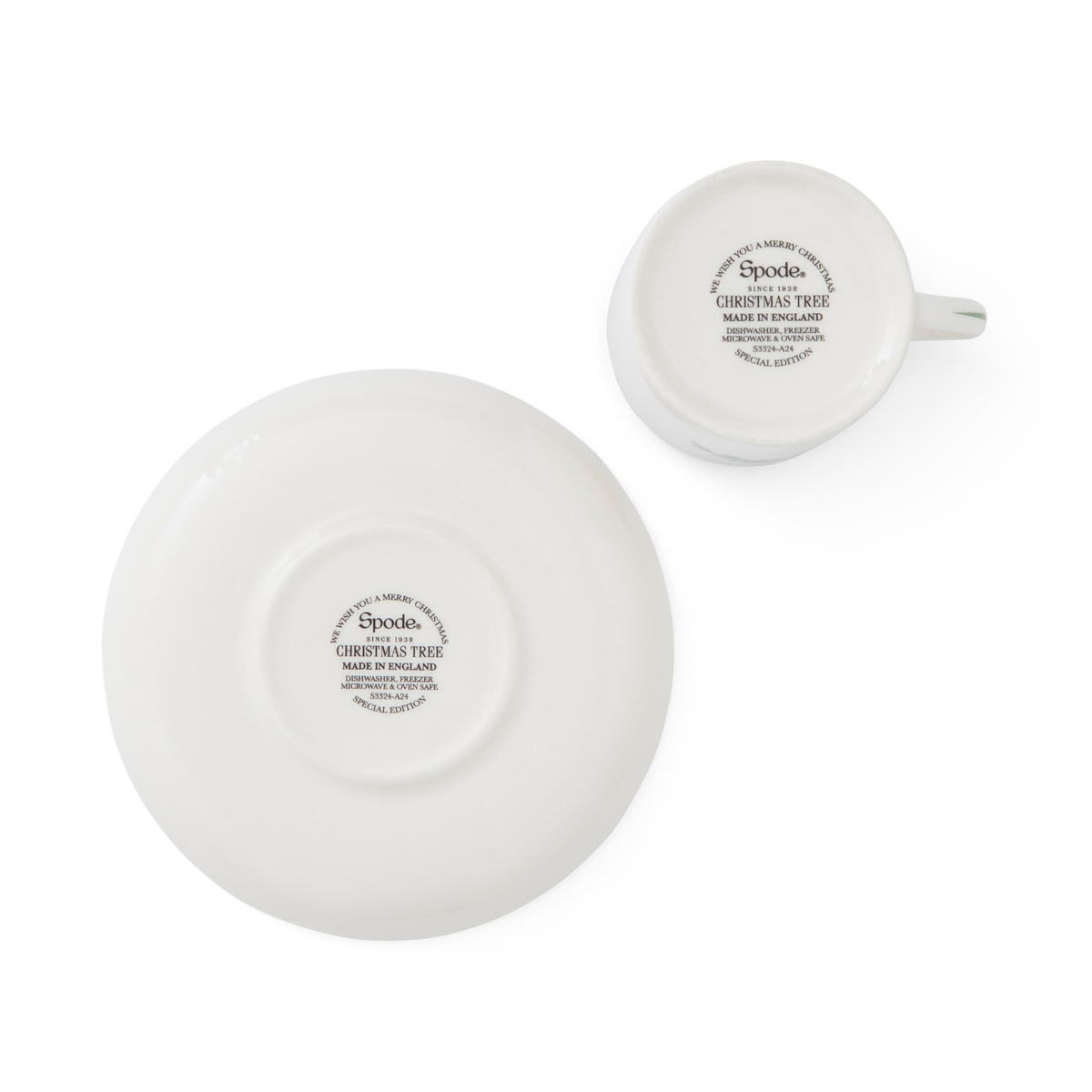 Christmas Tree Espresso Cup & Saucer Set of 4 image number null